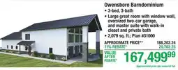 Menards Owensboro Barndominium offer