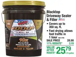 Menards Blacktop Driveway Sealer & Filler offer
