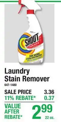 Menards Laundry Stain Remover offer