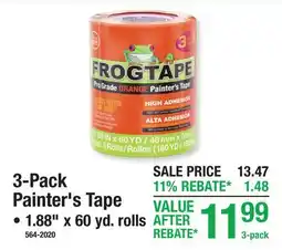 Menards 3-Pack Painter's Tape offer