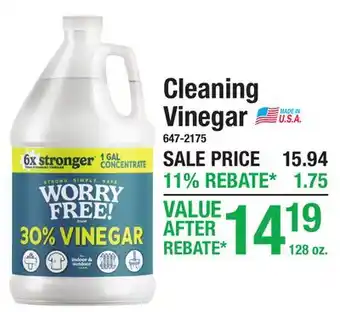 Menards Cleaning Vinegar offer