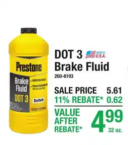 Menards DOT 3 Brake Fluid offer