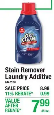 Menards Stain Remover Laundry Additive offer
