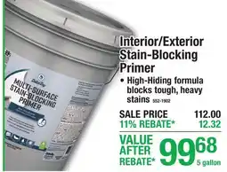 Menards Interior/Exterior Stain-Blocking Primer offer