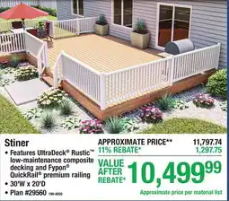 Menards Stiner offer
