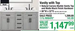 Menards Vanity with Top offer
