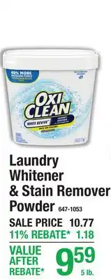 Menards Laundry Whitener & Stain Remover Powder offer
