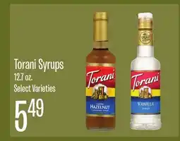 Jewel-Osco Torani Syrups offer