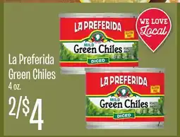 Jewel-Osco La Preferida Green Chiles offer
