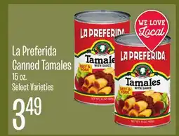 Jewel-Osco La Preferida Canned Tamales offer