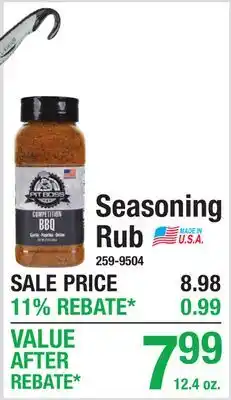 Menards Seasoning Rub offer