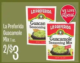 Jewel-Osco La Preferida Guacamole Mix offer