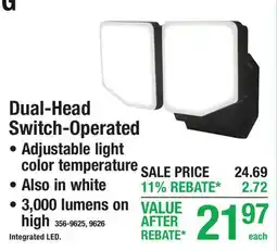 Menards Dual-Head Switch-Operated YARD LIGHTING offer