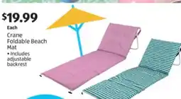 Aldi Crane Foldable Beach Mat offer