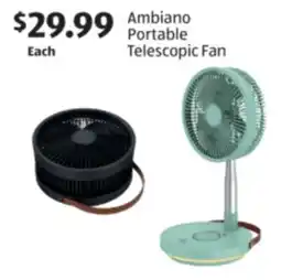 Aldi Ambiano Portable Telescopic Fan offer