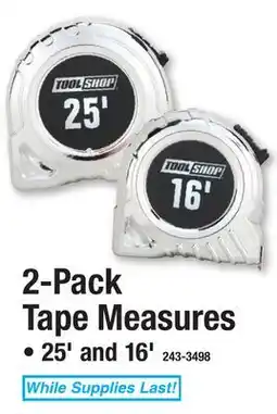 Menards 2-Pack Tape Measures offer