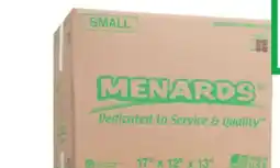 Menards Small Moving boxes offer
