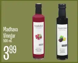 Jewel-Osco Madhava Vinegar offer