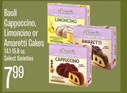 Jewel-Osco Bauli Cappuccino, Limoncino or Amaretti Cakes offer