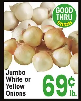 Jewel-Osco Jumbo White or Yellow Onions offer