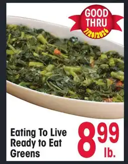 Jewel-Osco Eating To Live Ready to Eat Greens offer