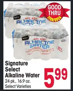 Jewel-Osco Signature Select Alkaline Water offer