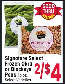 Jewel-Osco Signature Select Frozen Okra or Blackeye Peas offer