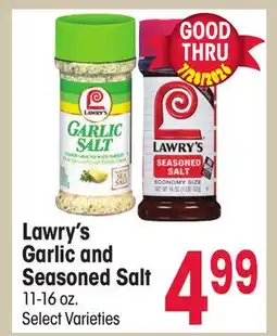 Jewel-Osco Lawry's Garlic and Seasoned Salt offer