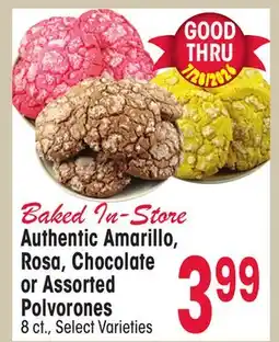 Jewel-Osco Authentic Amarillo, Rosa, Chocolate or Assorted Polvorones offer