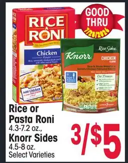 Jewel-Osco Rice or Pasta Roni 4.3-7.2 oz., Knorr Sides 4.5-8 oz offer