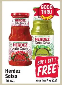 Jewel-Osco Herdez Salsa offer