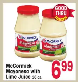 Jewel-Osco McCormick Mayonesa with Lime Juice offer