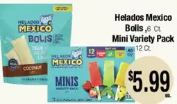 Big Saver Foods Helados Mexico Bolis ,6 Ct. Mini Variety Pack offer