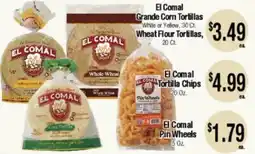 Big Saver Foods El Comal Tortillas, Chips, Pin Wheels offer