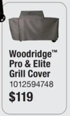 The Home Depot TRAEGER Woodridge Pro & Elite Grill Cover offer