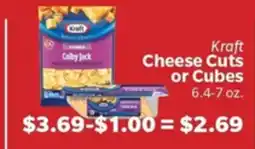 Living Fresh Market Kraft Cheese Cuts or Cubes offer