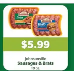 Living Fresh Market Johnsonville Sausages & Brats offer
