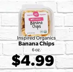 Living Fresh Market Inspired Organics Banana Chips offer