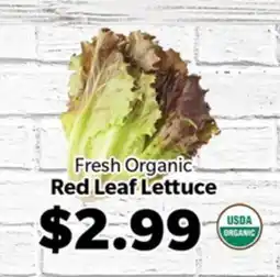 Living Fresh Market Fresh Organic Red Leaf Lettuce offer