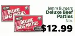 Living Fresh Market Jemm Burgers Deluxe Beef Patties offer