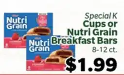 Living Fresh Market Special K Cups or Nutri Grain Breakfast Bars offer