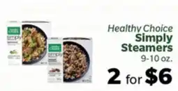 Living Fresh Market Healthy Choice Simply Steamers offer