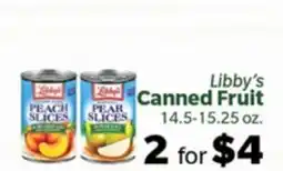 Living Fresh Market Libby's Canned Fruit offer