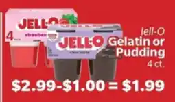 Living Fresh Market Jell-O Gelatin or Pudding offer
