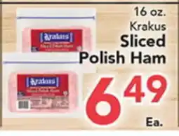 Eurofresh Market Krakus Sliced Polish Ham offer