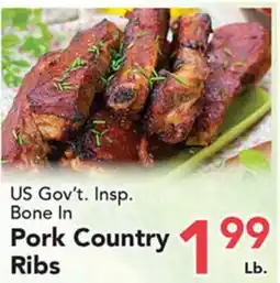 Eurofresh Market US Gov't Insp. Bone In Pork Country Ribs offer