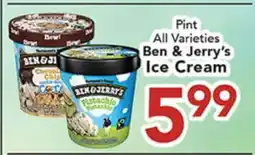 Eurofresh Market Pint All Varieties Ben & Jerry's Ice Cream offer