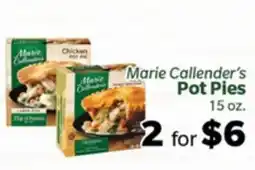 Living Fresh Market Marie Callender's Pot Pies offer