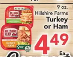 Eurofresh Market 9 oz. Hillshire Farms Turkey or Ham offer