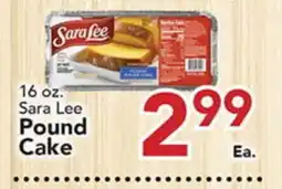Eurofresh Market 16 oz. Sara Lee Pound Cake offer